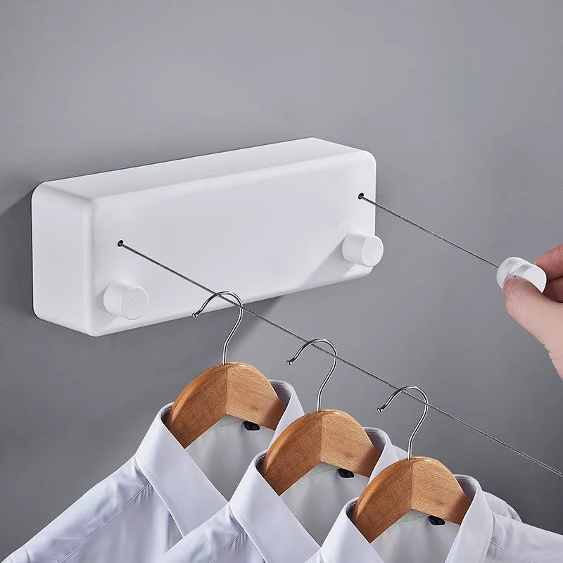 FlexiLine: Retractable Stainless Steel Clothesline