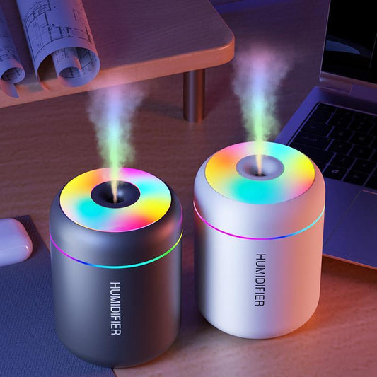 180ML USB Air Humidifier, 1 Count Portable Mini Aroma Diffuser with Colorful Light, Car & Home Use Air Humidifier, Household Appliances