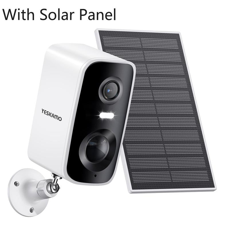 Revolutionary Solar Security Camera - Wireless Outdoor Surveillance with Color Night Vision, Rechargeable Battery, and Cloud Storage!