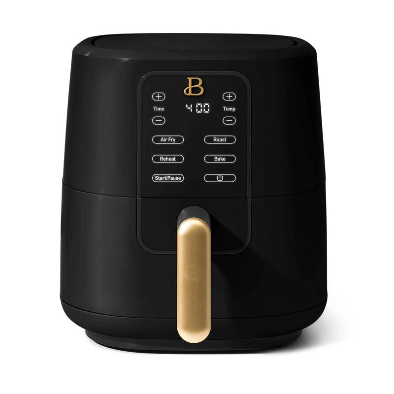 Drew Barrymore 3 Qt Black Sesame Air Fryer with Turbocrisp Technology - Healthy Cooking Made Easy!