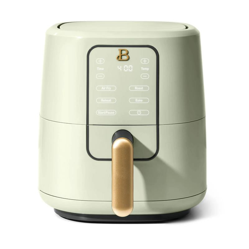 Drew Barrymore 3 Qt Black Sesame Air Fryer with Turbocrisp Technology - Healthy Cooking Made Easy!