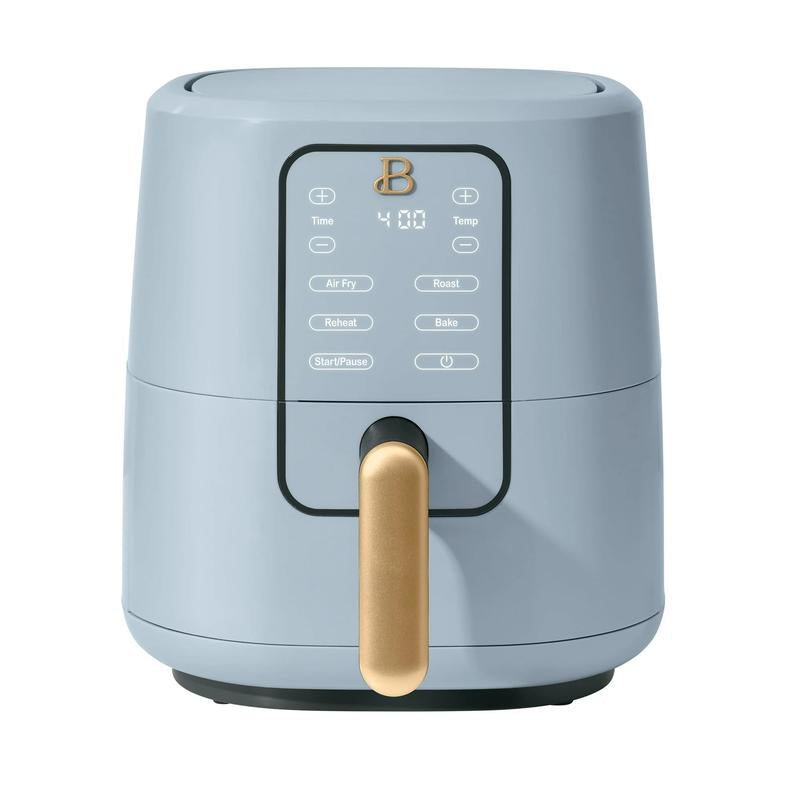 Drew Barrymore 3 Qt Black Sesame Air Fryer with Turbocrisp Technology - Healthy Cooking Made Easy!