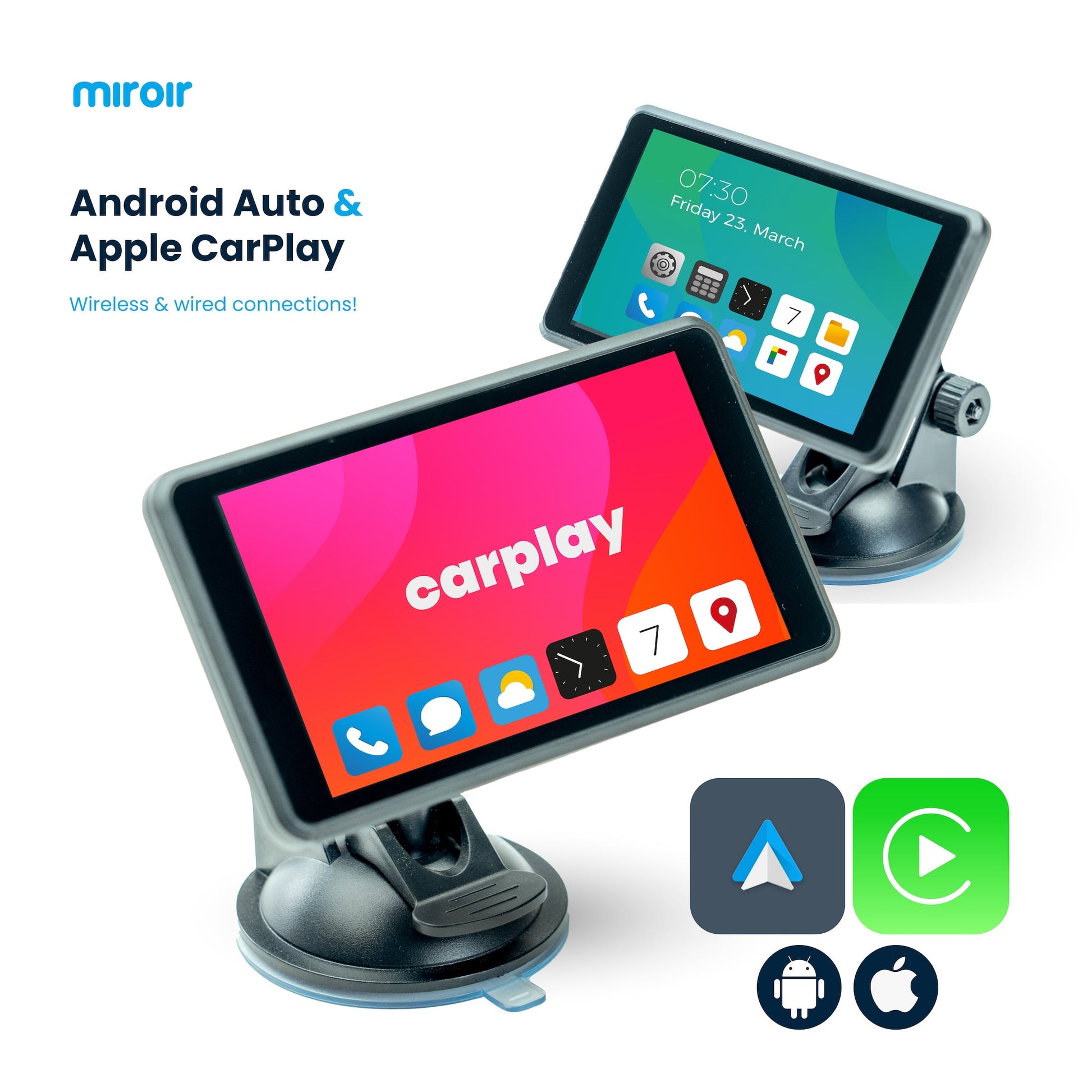 Upgrade Your Ride: 5” Apple CarPlay & Android Auto Car Stereo with Bluetooth, Voice Control & Navigation