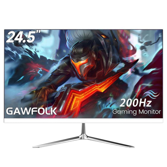 Turbocharge Your Gaming: 24.5" 200Hz FHD Gaming Monitor - Frameless, 100% sRGB, VA Panel, Eye Care, and Wall Mount Ready!