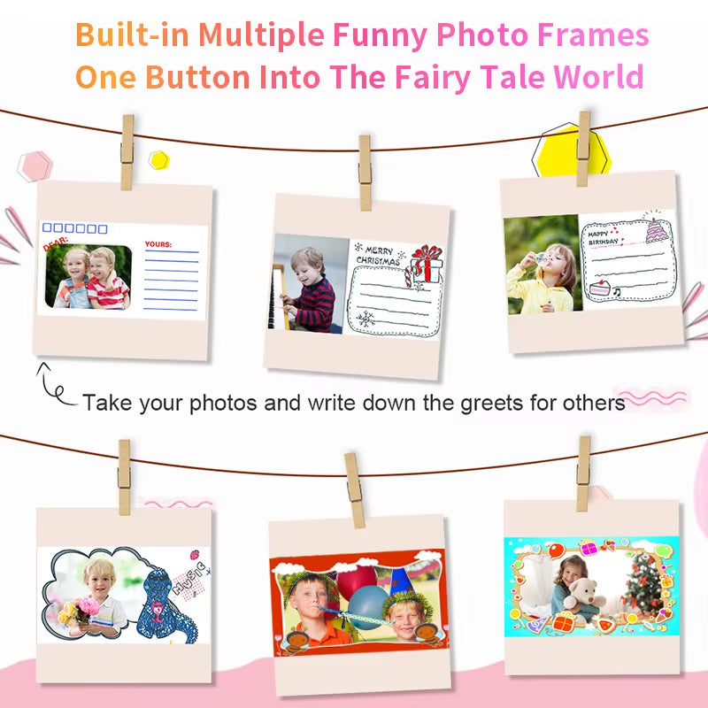 Kids Instant Print Camera - 1080P HD Video & Photo Camera for Fun Memories!