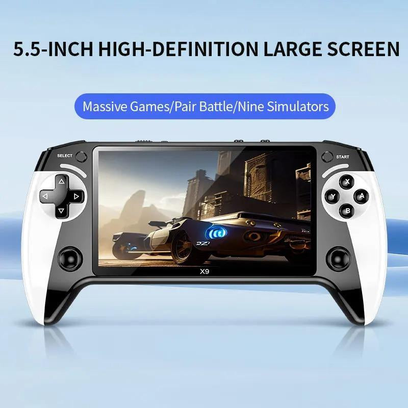 Relive Retro Gaming Magic: 5.5" Portable Handheld Console with 3500 Classic Games, Rechargeable Battery, and Retro Arcade Fun - Perfect Gift for Adult Gamers and Nostalgia Enthusiasts