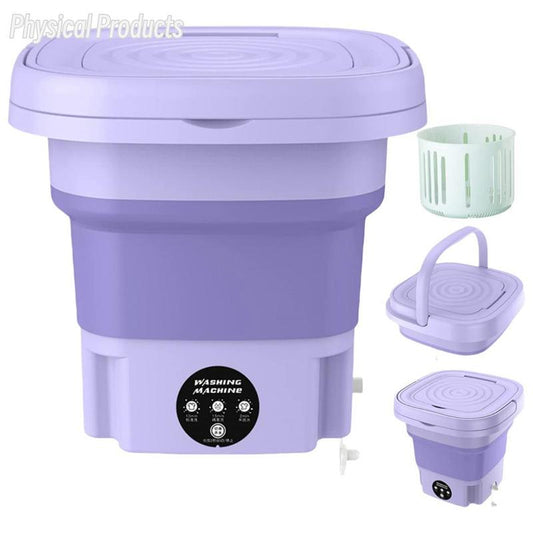 Portable High Capacity Mini Washing Machine - Travel-Friendly, 3 Modes, Soft Spin Dry for Baby Clothes, Socks, and Delicates