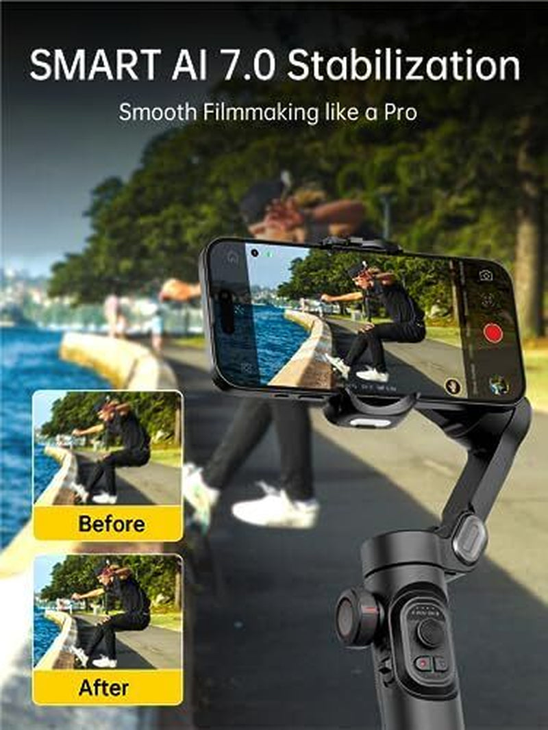 Ultimate 3-Axis Foldable Smartphone Gimbal Stabilizer for Smooth Video & Photography