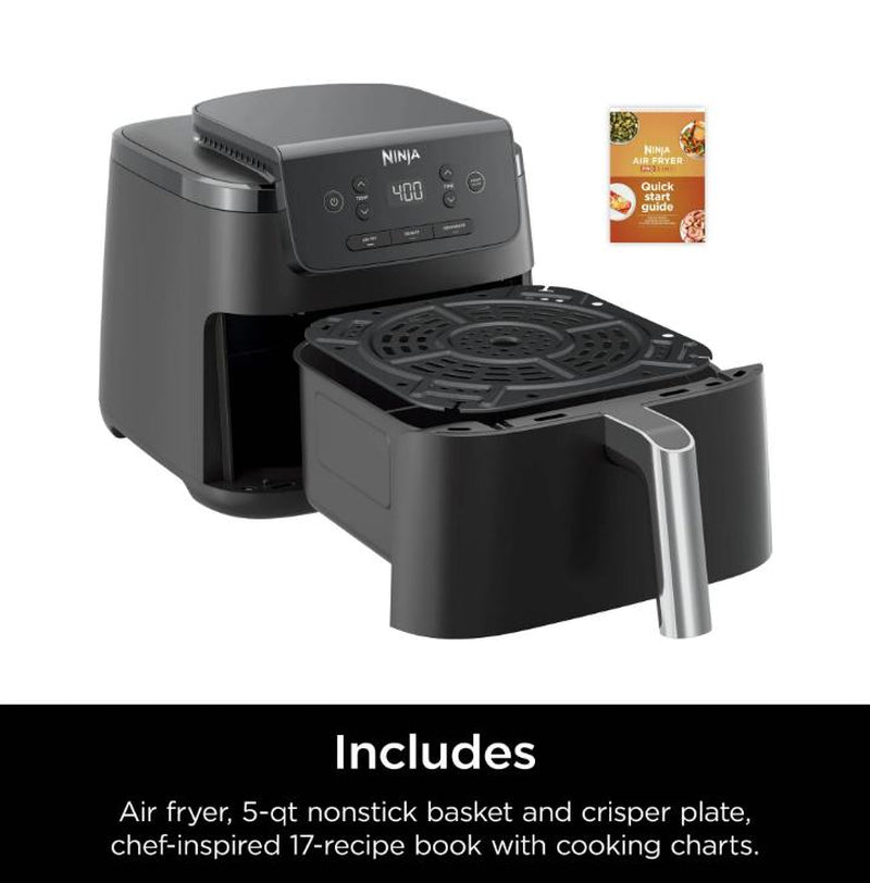 Ninja Air Fryer Pro XL 5QT Basket Air Fryer, 3-In-1 Functionality, Nonstick, 400°F Air Crisp Technology