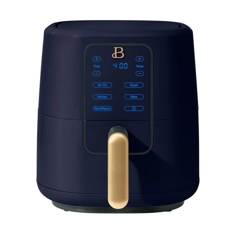 Drew Barrymore 3 Qt Black Sesame Air Fryer with Turbocrisp Technology - Healthy Cooking Made Easy!