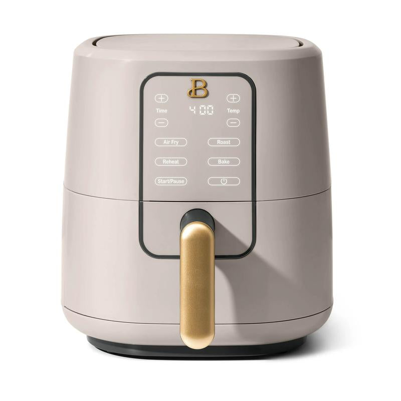 Drew Barrymore 3 Qt Black Sesame Air Fryer with Turbocrisp Technology - Healthy Cooking Made Easy!