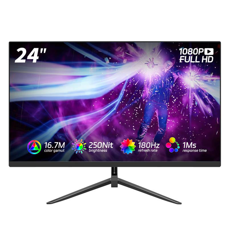 27'' 2K QHD Gaming Monitor - 2560P, 165Hz Refresh, 1Ms Response, Adaptivesync, Dual HDMI & DP1.2, Ultra-Thin Narrow Bezel, Tilt Adjustable Design