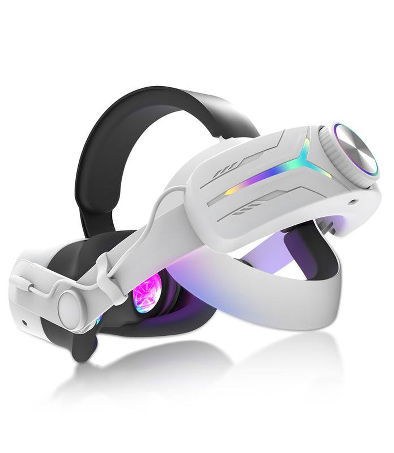 Orzero Quest 3S Power Pro: 12,000mAh Battery Head Strap - 9V Fast Charging, Extended Gaming, RGB Lights & Ergonomic Design - Upgrade Your VR Experience!