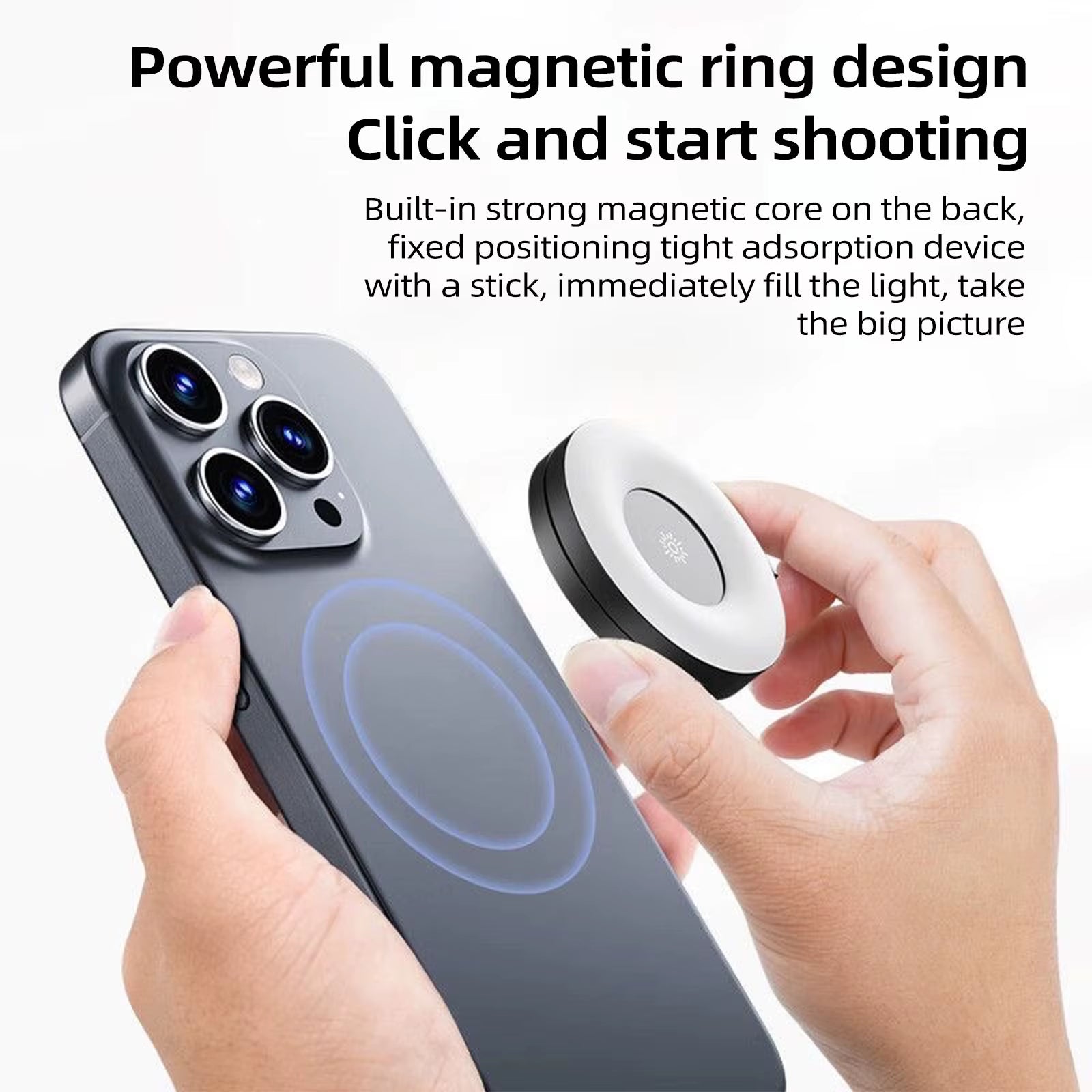 MagiLight: Magnetic Selfie Ring Light for Smartphones