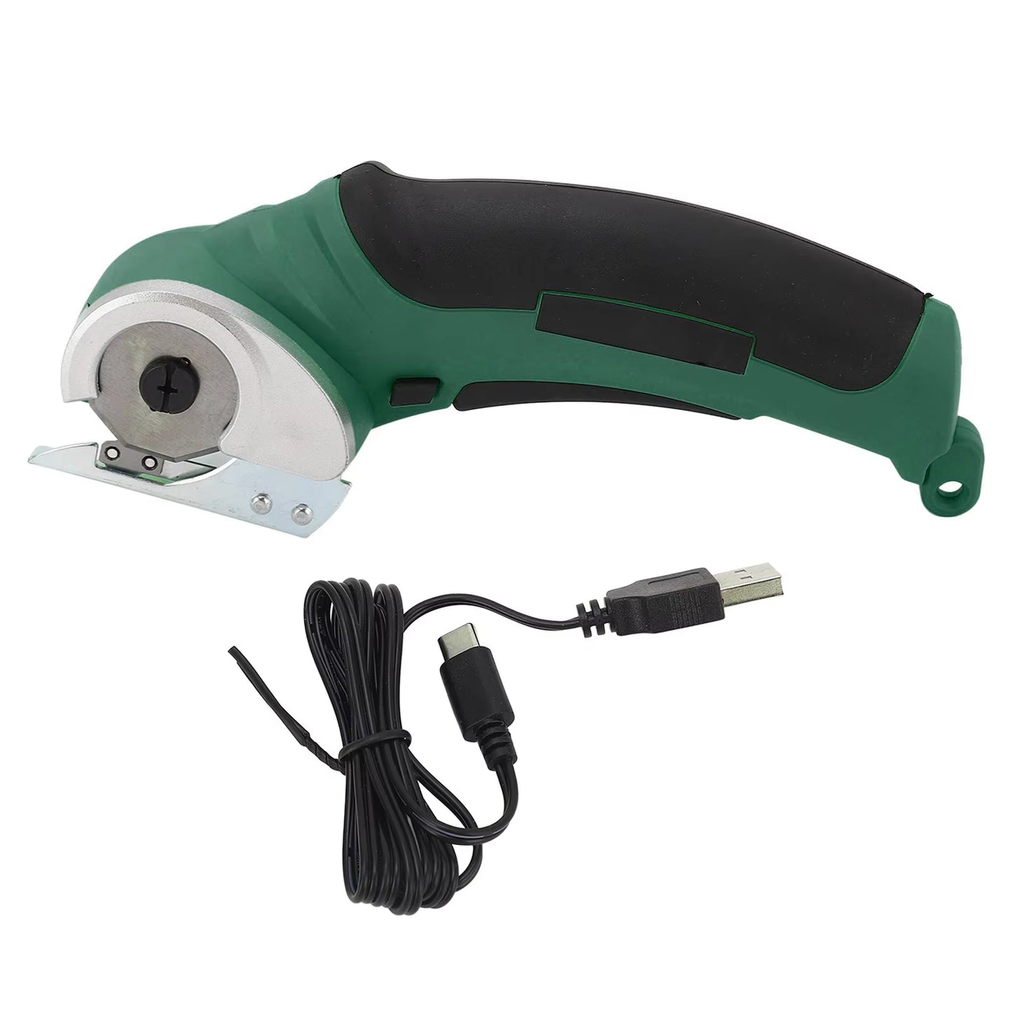 Rechargeable 4.2V Cordless Electric Scissors - Handheld Fabric Cutter for Carpet & Sponge, 240RPM USB Rechargeable Tool