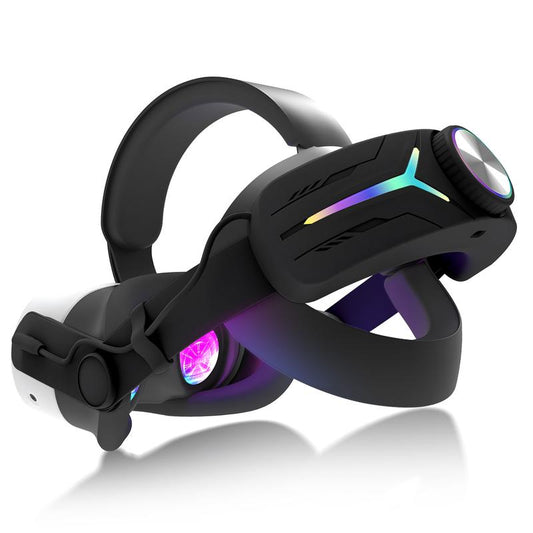 Orzero Quest 3S Power Pro: 12,000mAh Battery Head Strap - 9V Fast Charging, Extended Gaming, RGB Lights & Ergonomic Design - Upgrade Your VR Experience!