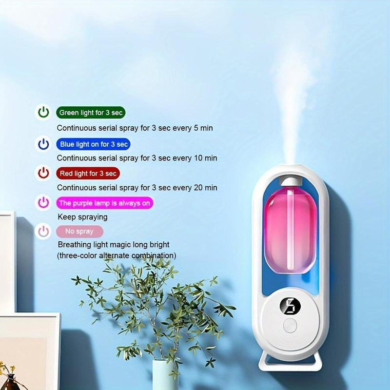 Wall Mounted Air Freshener, 1 Count Plug and Play Automatic Timing Spray Aroma Diffuser, Home Fragrance for Hotel Toilet Deodorant