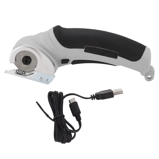 Rechargeable 4.2V Cordless Electric Scissors - Handheld Fabric Cutter for Carpet & Sponge, 240RPM USB Rechargeable Tool